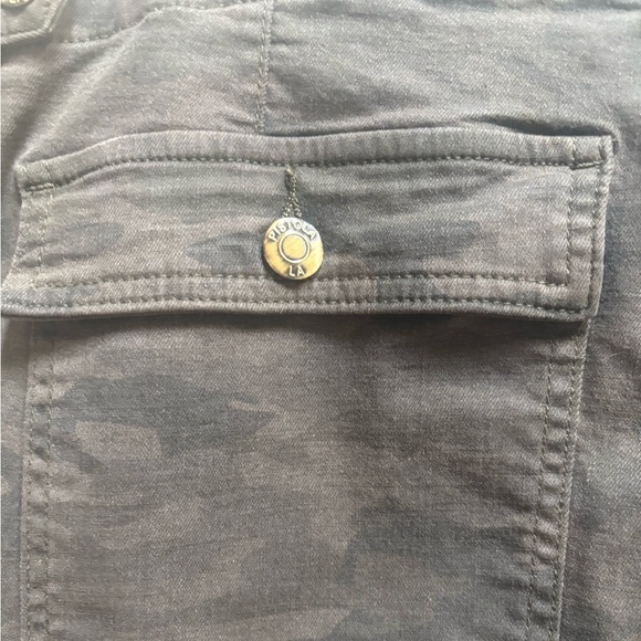 PISTOLA Olive Camouflage Cargo Utility Pants High Rise Relaxed Trousers Sz 33 - Picture 5 of 12